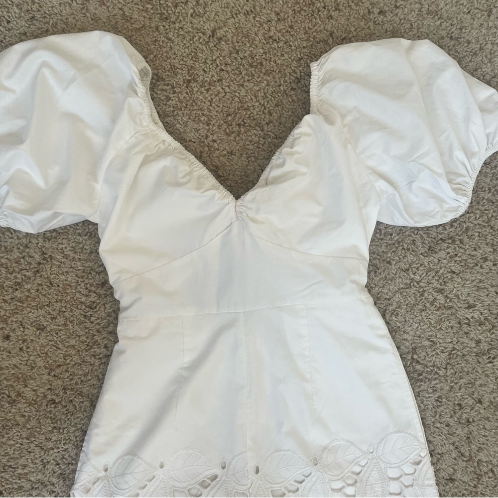 NWT ANTHROPOLOGIE Ranna Gill Shiffly Romper in White - Size XS - Picture 11 of 15